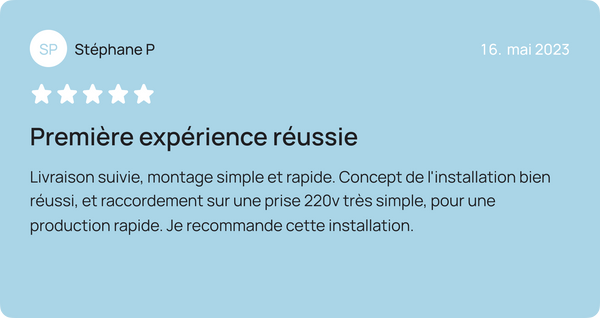 témoignage livraison kit solaire