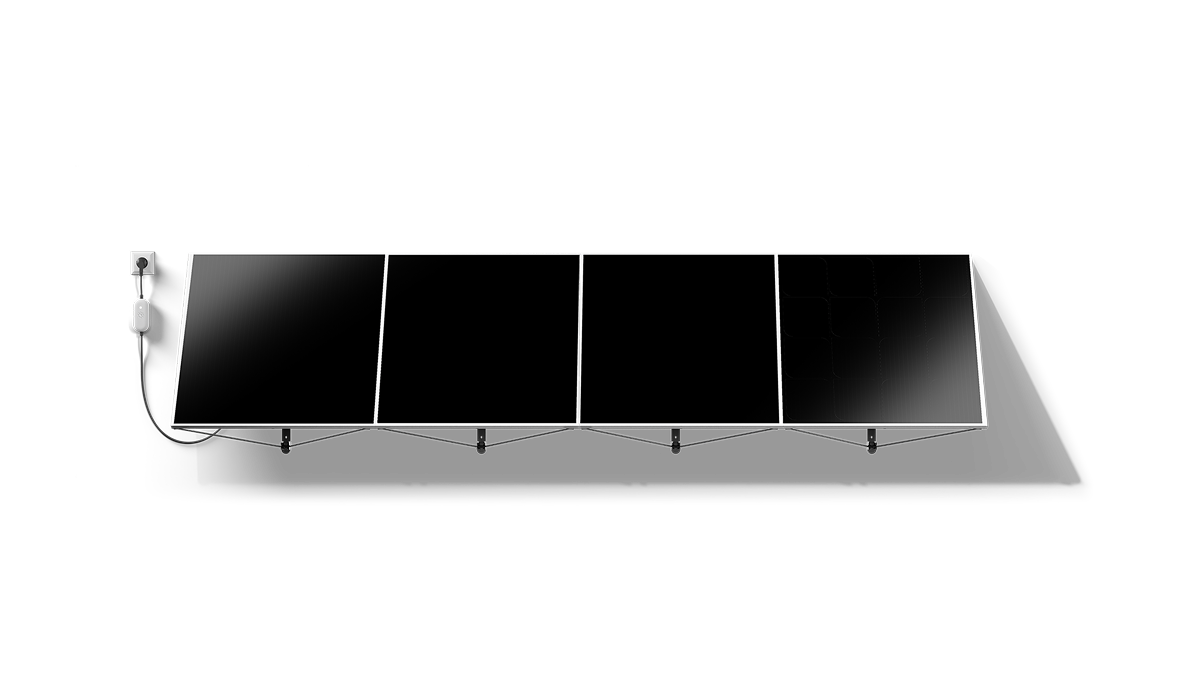 Kit solaire Plug and Play 420W - Beem Kit Solo - Motif Neutre (au mur)